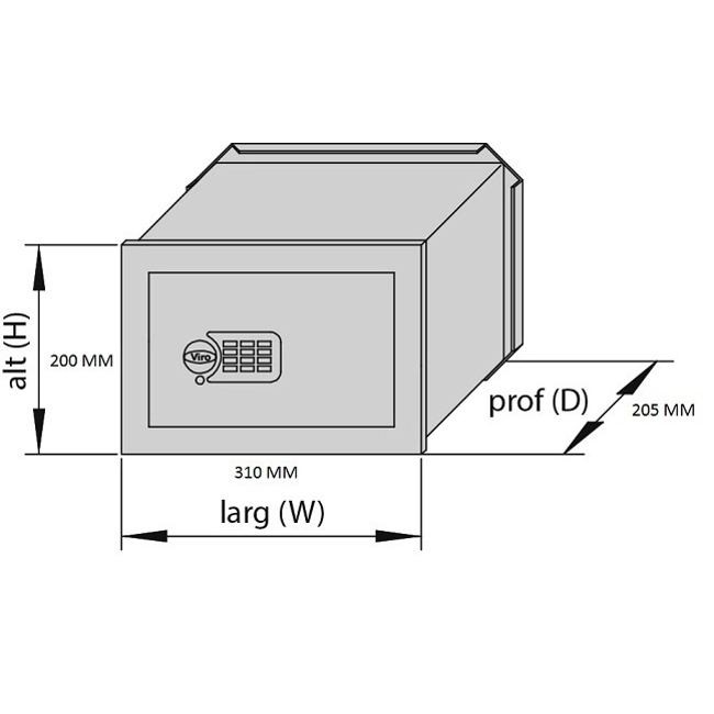 Vendita online Cassaforte a combinazione elettronica 